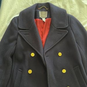 J. Crew Navy Pea Coat